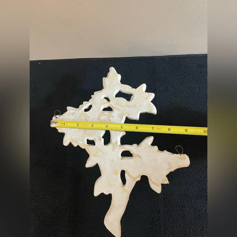 Vintage 1950's Ceramic Wall Hanging Sconce Tree Branch with Leaves